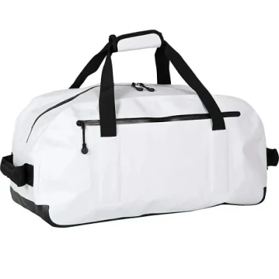 Logotipo personalizado PVC TPU 40L branco moda impermeável Ripstop Baseball Duffel Bag para viagens Sport Gym